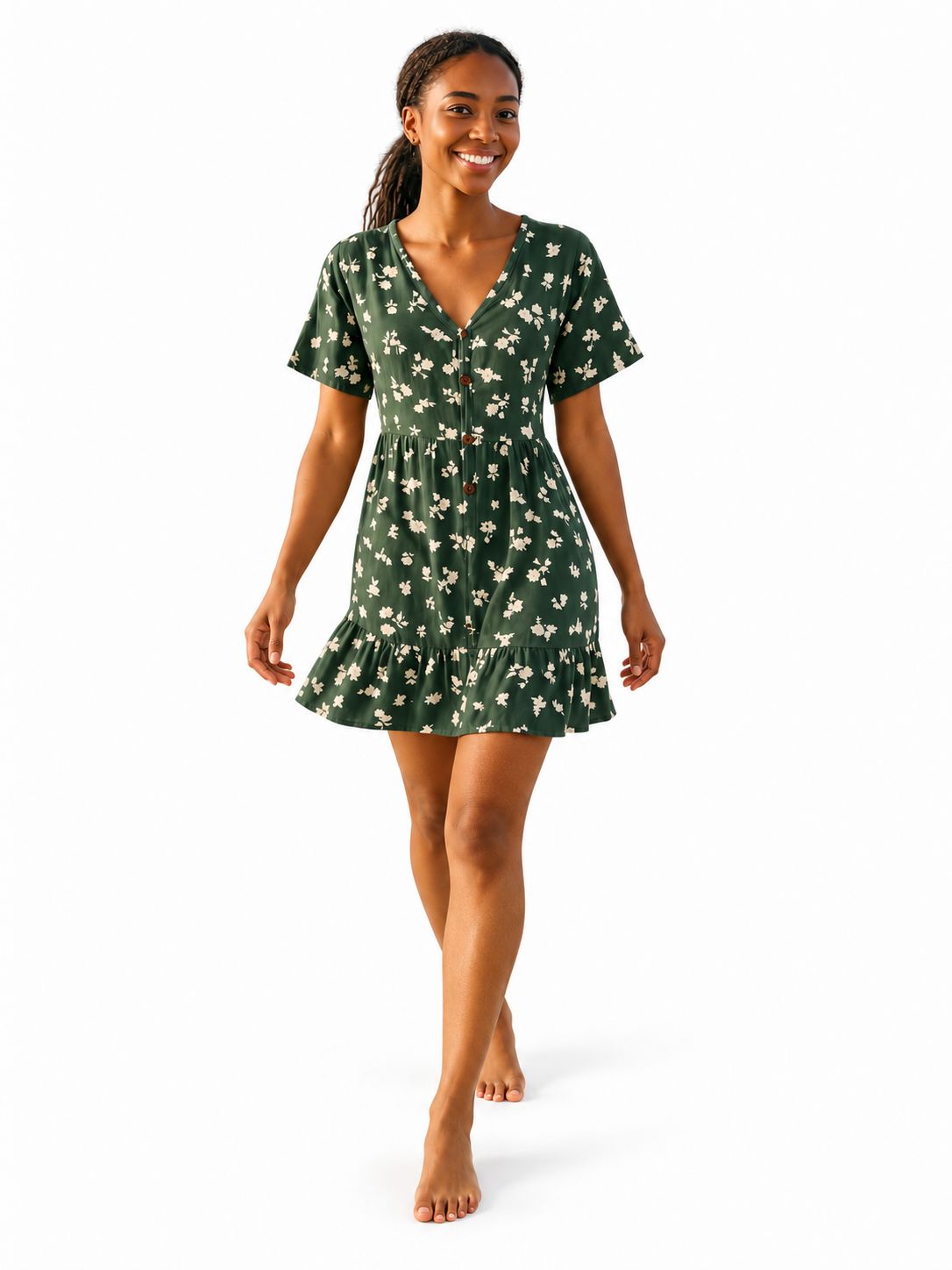 Indoblu - SD4 - Mini Dress - Green