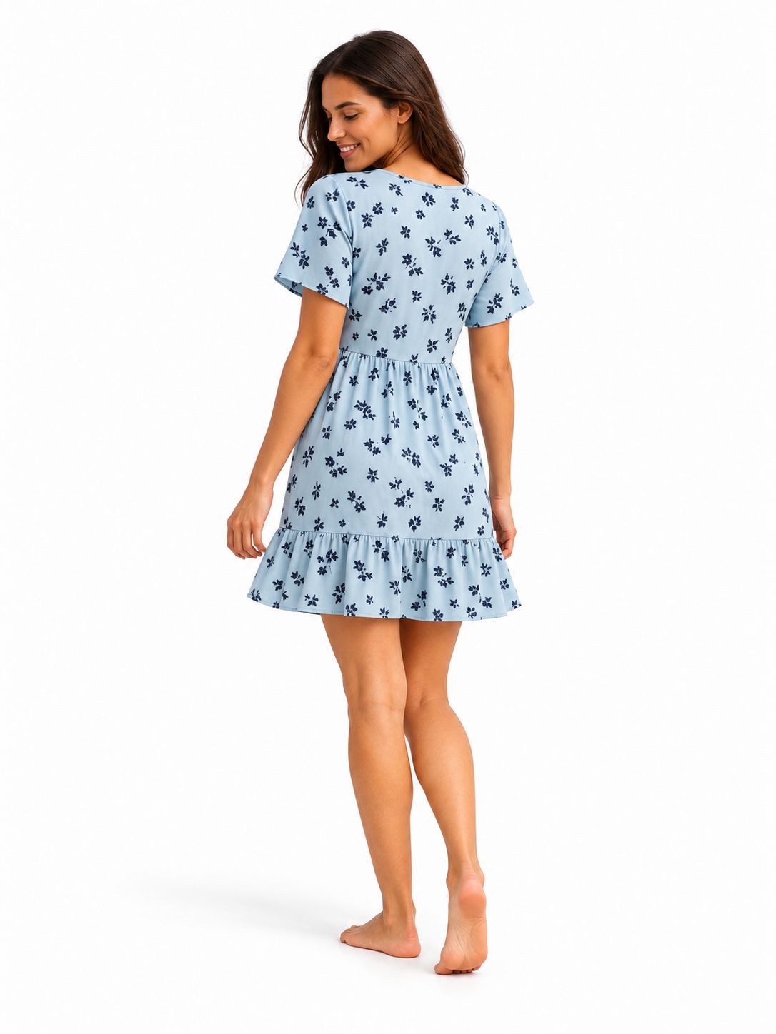 Indoblu - SD4 - Mini Dress - Light Blue