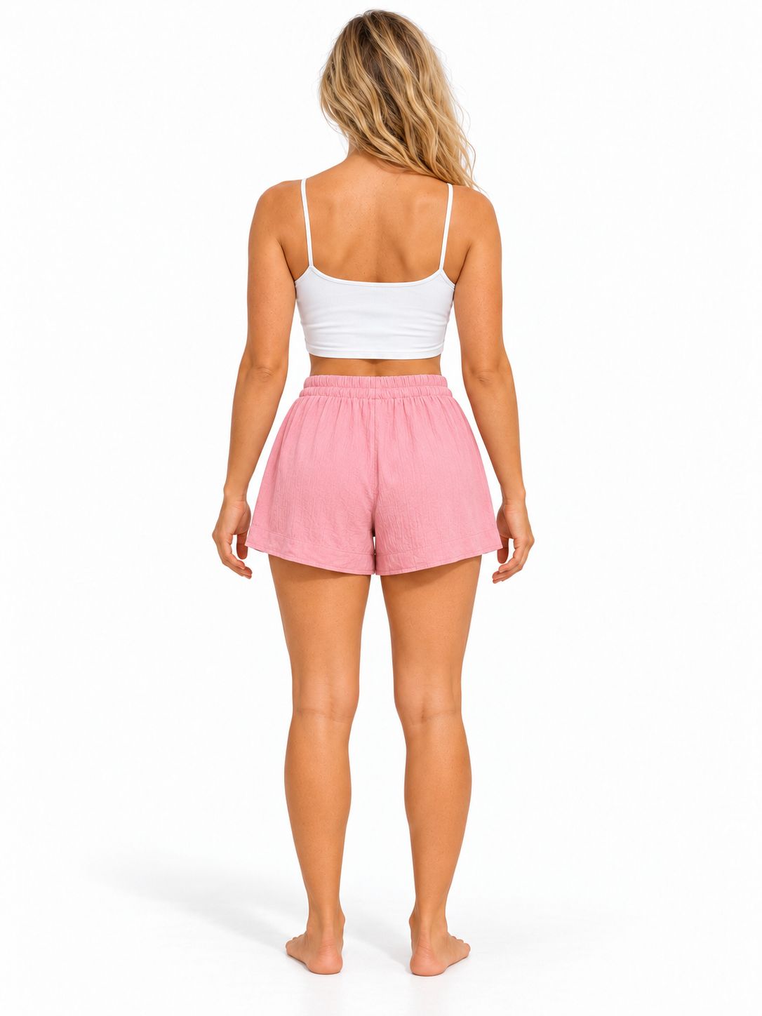 Indoblu - LS1 - Ladies shorts - Krinkle - Mauve