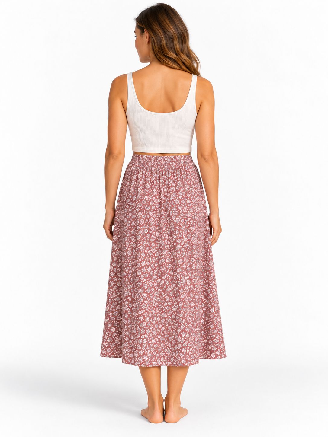 Indoblu - LLS - Ladies Flowy Skirt - Flowers - Salem