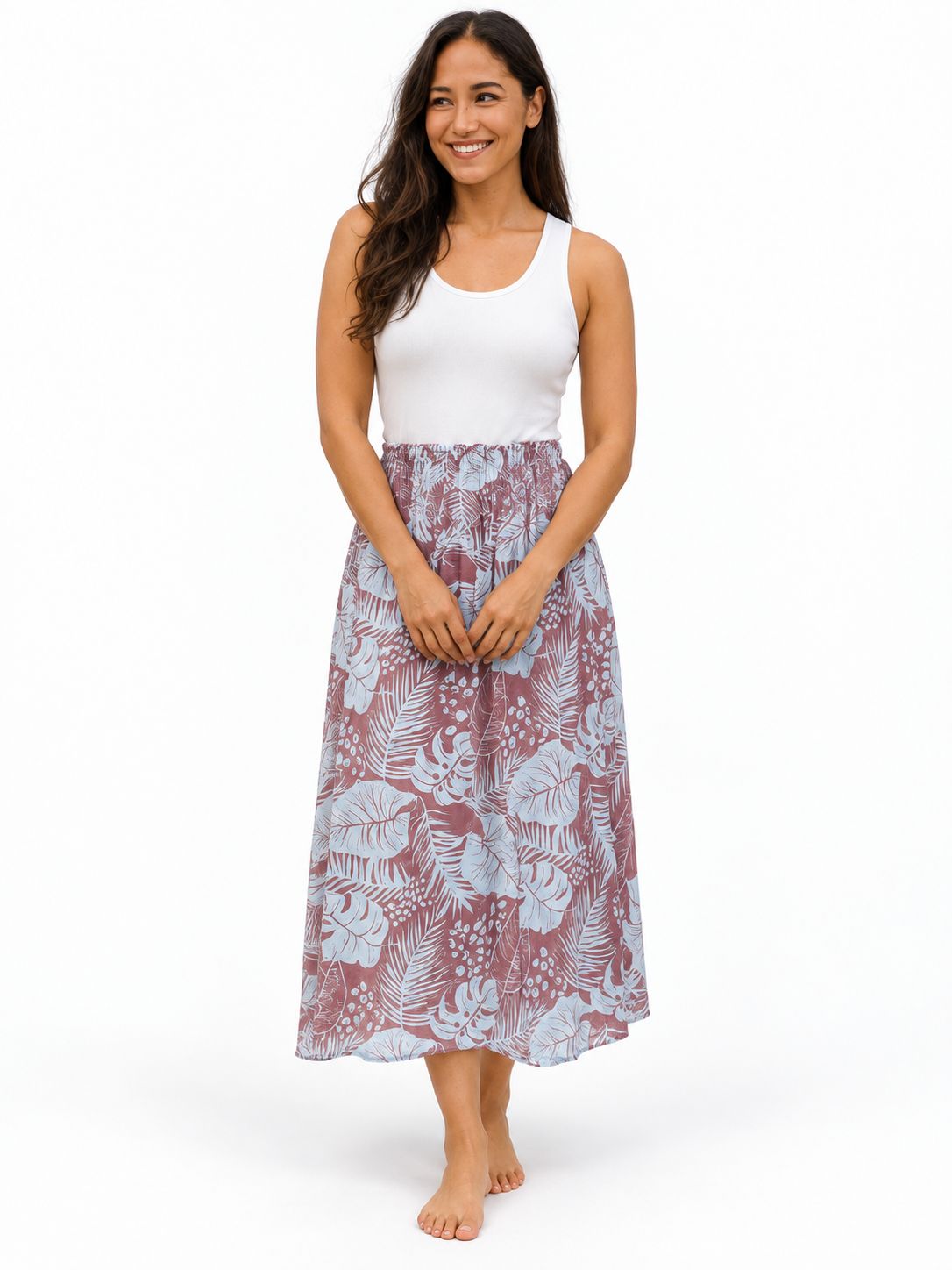 Indoblu - LLS - Ladies Flowy Skirt - Broad Leaf - Salem