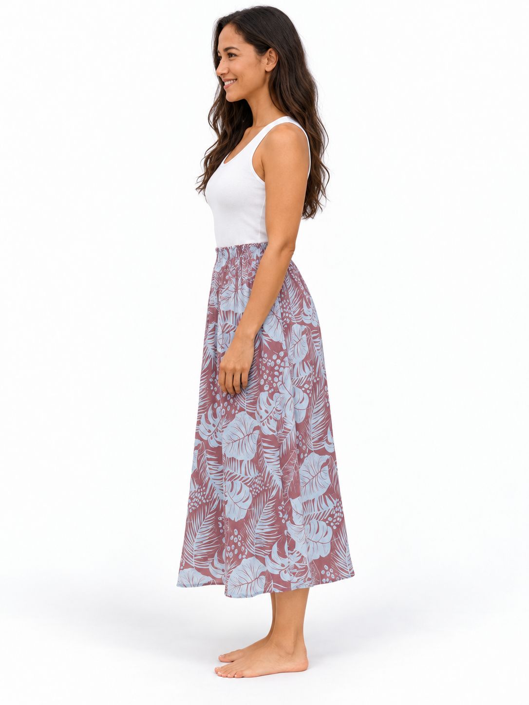 Indoblu - LLS - Ladies Flowy Skirt - Broad Leaf - Salem