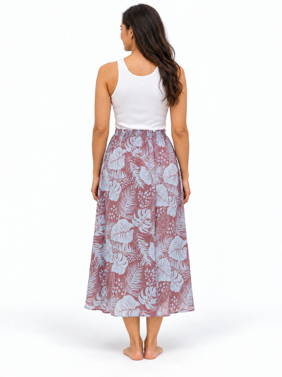 Indoblu - LLS - Ladies Flowy Skirt - Broad Leaf - Salem