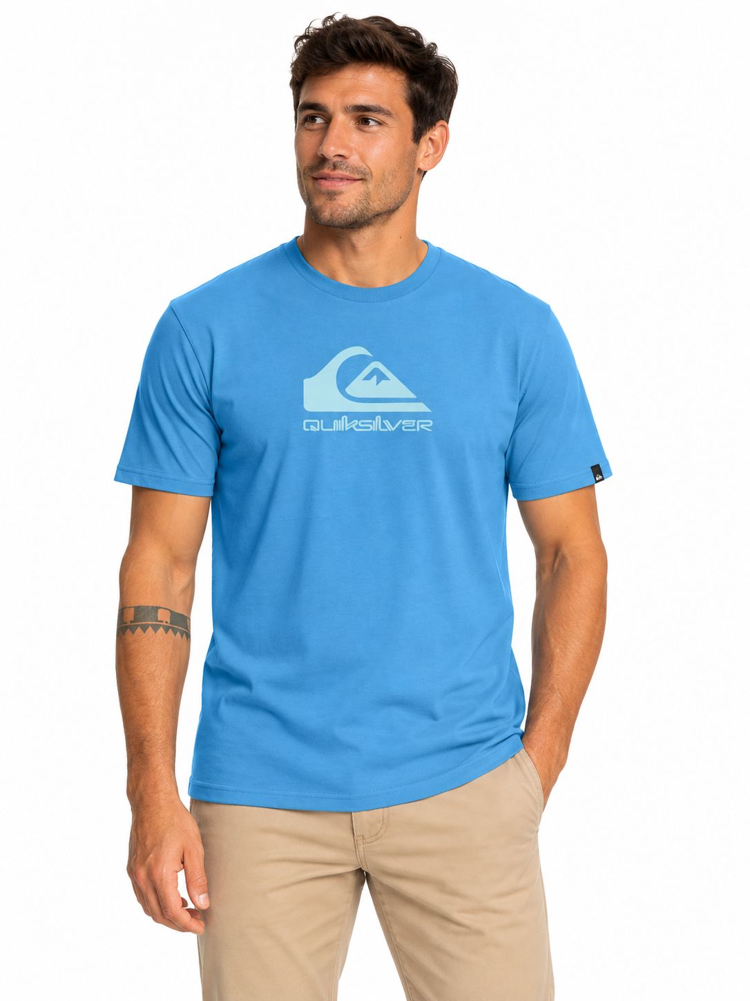 Quiksilver - Tee - Corp Logo SS - Quiet Harbor - QPTM6187, Sizes: Small