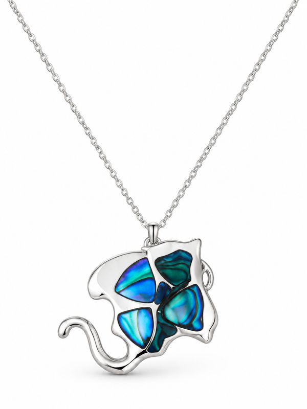 Stingray Necklace colour - Blue