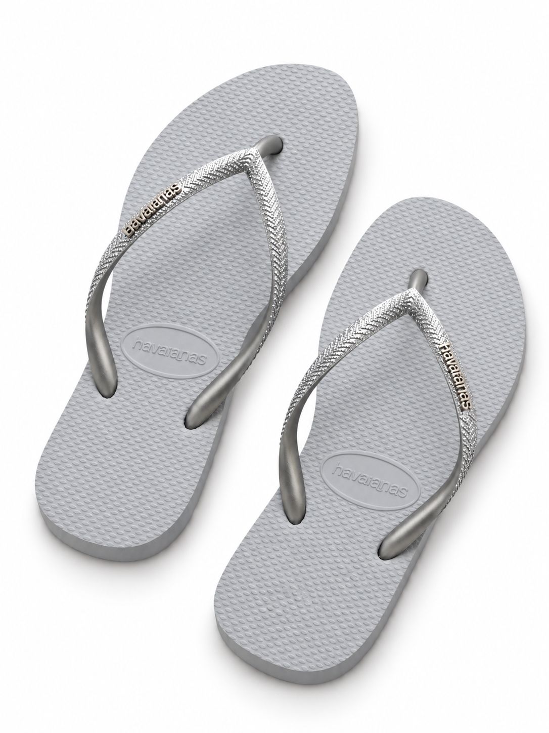 Havaianas - Slim Sparkle II 4146937 - Ice Grey, Sizes: 37-38 (UK4/5)