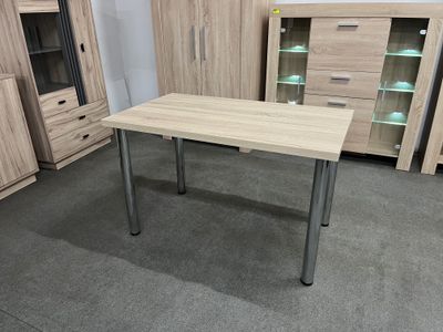 Stół 120 nogi chrom (dąb sonoma)