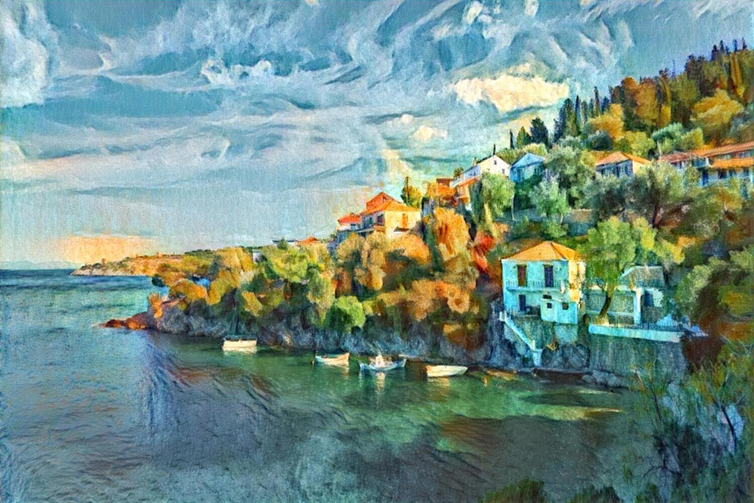 Canvas print, in the style of a Famous Painter