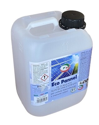 Detergente per Pannelli Fotovoltaici Ecologico Superconcentrato. Pip Eco Pannel TK. UN KG.4,7