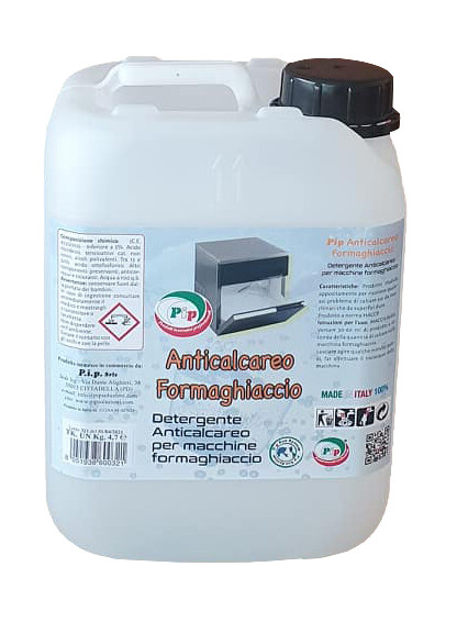 Detergente Anticalcare per Macchine Formaghiaccio PIP TK. UN LT. 5