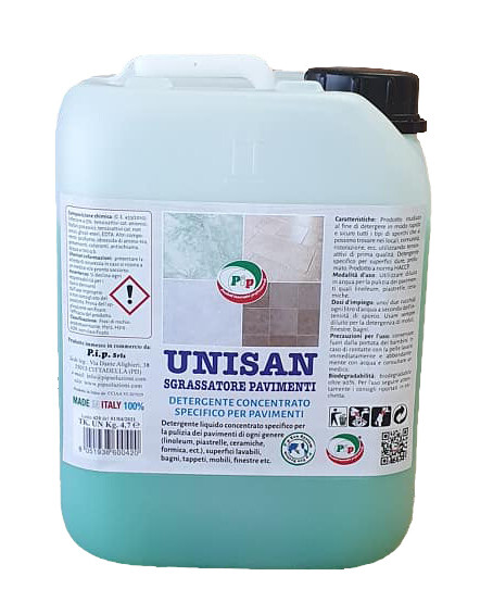 Detergente Pavimenti Concentrato Pip Unisan TK. UN LT.5