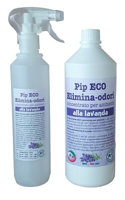 Elimina-odori Disabituante concentrato alla lavanda Pip LT.1, Pari a 10 Litri di prodotto pronto all'uso + Vapo