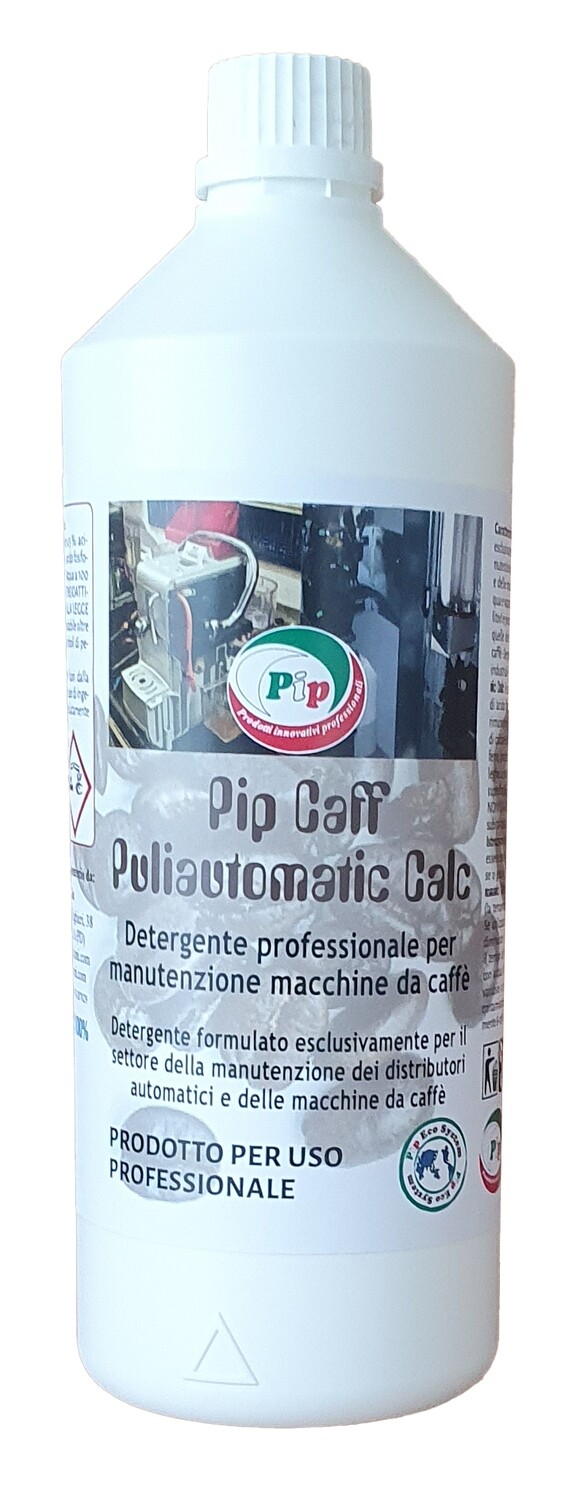Detergente Anticalcare per Distributori e Macchine automatiche da Caffè, Pip Caff Puliautomatic Calc. FL. KG.1