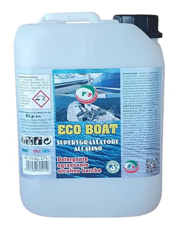 Super sgrassatore Alcalino per settore Nautico Pip Eco Boat TK UN LT.5