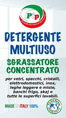 Pulizia, Sanificazione e Deodorizzazione Naturale degli Ambienti Pip House Tris Kit composto da 3 FL. ml.500 Soluzioni concentrate ecologiche, pari a 36 LT. di prodotti pronti all'uso.