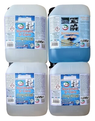 Detergente Stovilmatic S/Cloro e Brillantante per Lavastoviglie Professionali Conf. TK. T5 3 +1 Pip Ristorante n.1