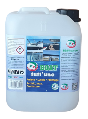 PULITORE LUCIDANTE ACCIAIO- INOX- CROMATURE PIP TUTT’UNO FL. LT.1