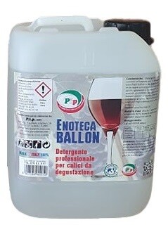 Detergente Lavabicchieri Pip Enoteca Ballon, Calici di Vino, Bicchiere Degustazione, Brillantante, Anticalcare, Tanica TK Un LT 5