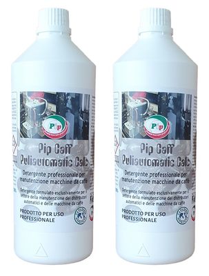 Detergente Anticalcare per Distributori e Macchine automatiche da Caffè, Pip Caff Puliautomatic Calc. 2 FL. da KG.1