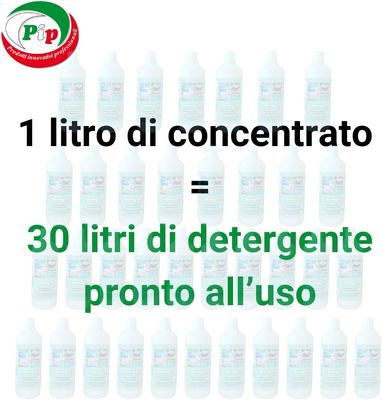 Pip BioSan Pool Igienizzante Antibatterico per Piscine e Gonfiabili, No Risciacquo, a norma HACCP, Concetrato 2FL.LT.1 + Vapo pari a 60 Lt. P.Uso
