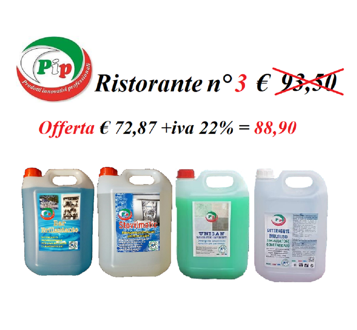 Detergenza Professionale per la ristorazione Pip Ristorante n. 3