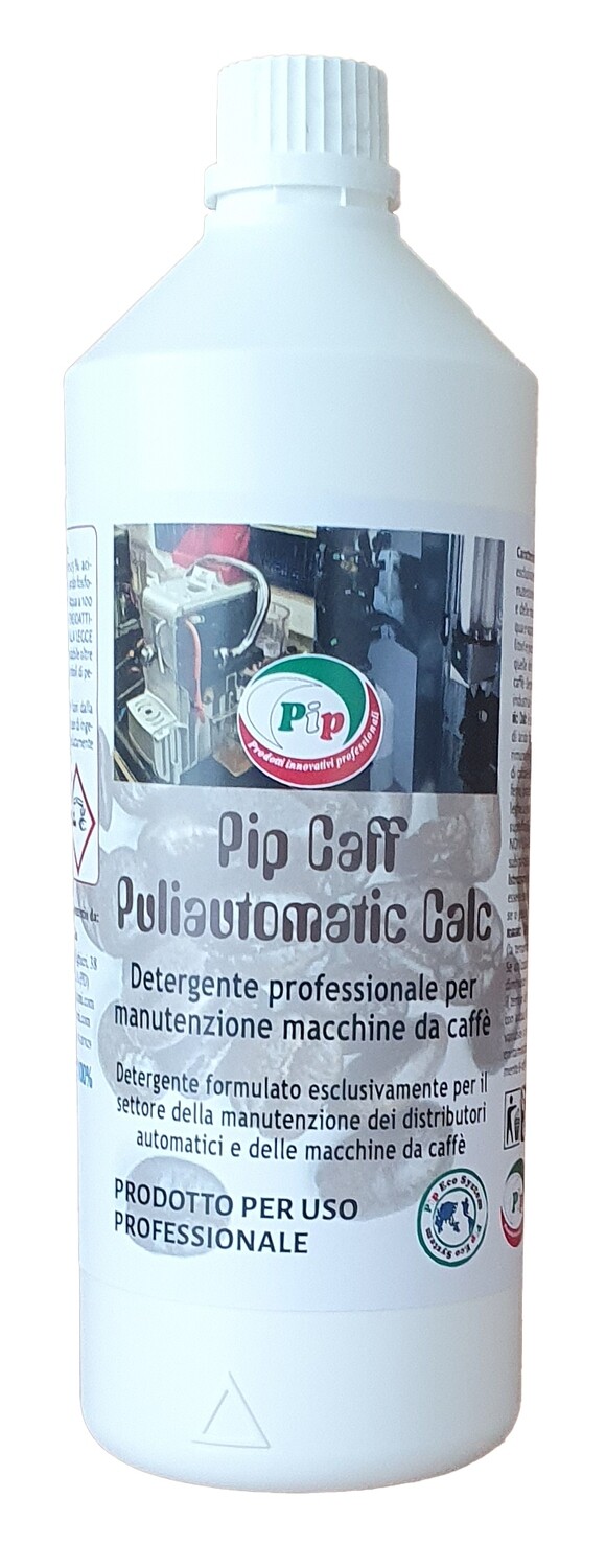 Pip Caff Puliautomatic Calc. Detergente Anticalcare per Distributori e Macchine automatiche da Caffè, FL. KG.1