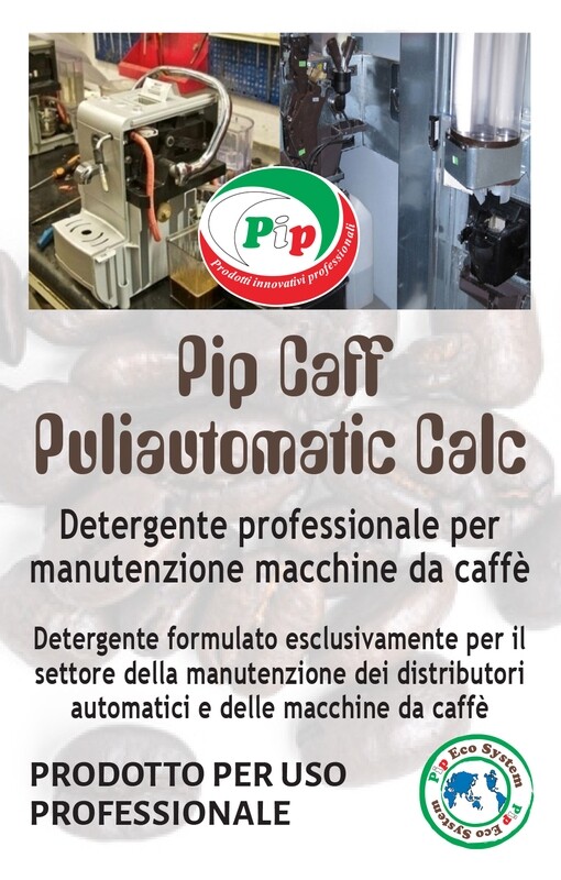 Pip Caff Puliautomatic Calc. Detergente Anticalcare per Distributori e Macchine automatiche da Caffè, FL. KG.1