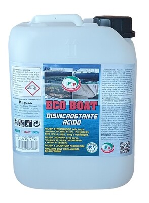 Pip Eco Boat Disincrostante Acido Concentrato per Natanti TK UN LT. 5 Pip Eco Boat Disincrostante Acido Concentrato per Natanti TK UN LT. 5