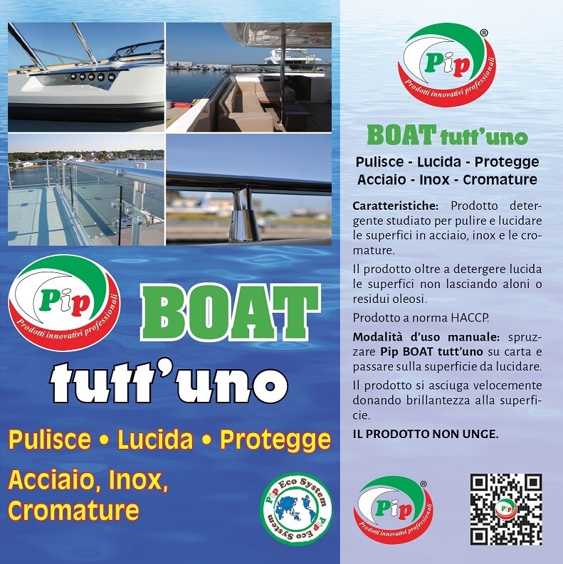 Pip Tutt'Uno Pulitore, Lucidante, Protettore: Acciaio, Inox e Cromature. TK UN LT.5