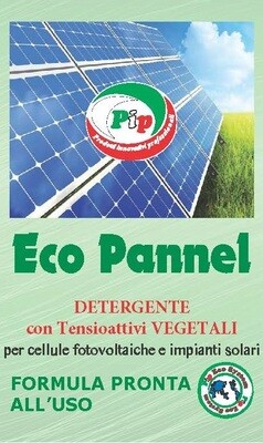 Pip Eco Pannel Formula Pronta all'Uso. Detergente per Pannelli Fotovoltaici Ecologico TK. UN LT.5 = KG. 5,25