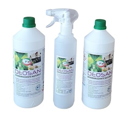 Pip Deosan Desodorizzante Naturale concentrato, conf. 2 FL. LT.1 + vapo, pari a 20 litri pronto all'Uso Pip Deosan Desodorizzante Naturale concentrato, conf. 2 FL. LT.1 + vapo, pari a 20 litri pronto all'Uso