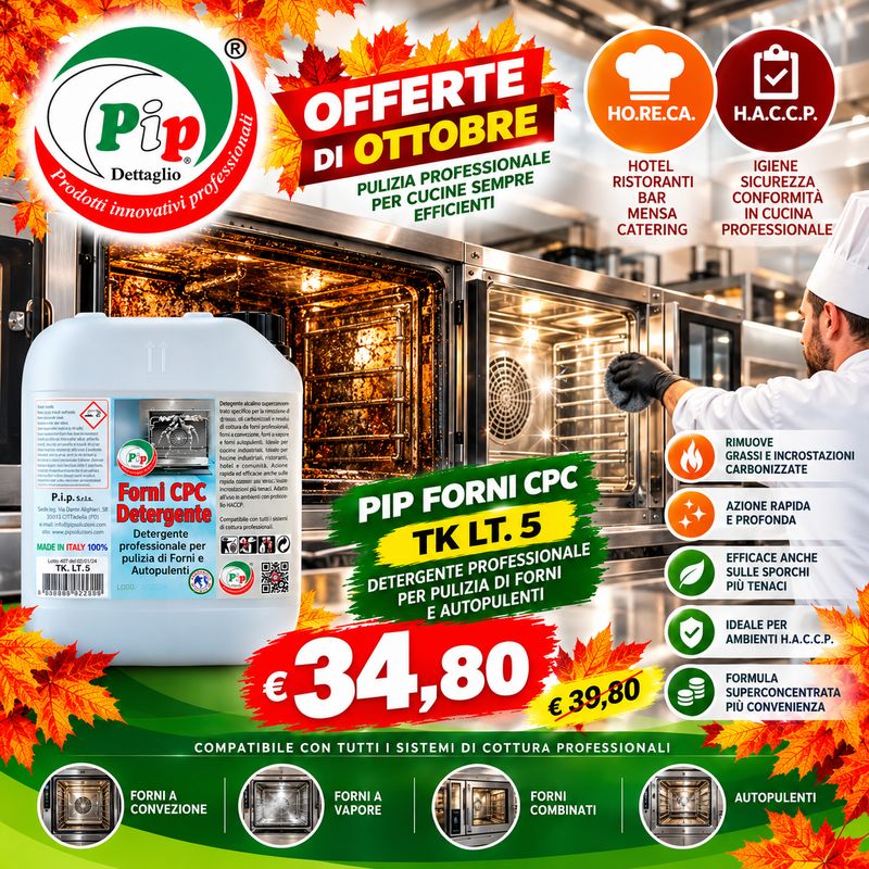 Pip CPC Detergente per Forni Autopulenti TK. UN LT.5 Pip CPC Detergente per Forni Autopulenti TK. UN LT.5