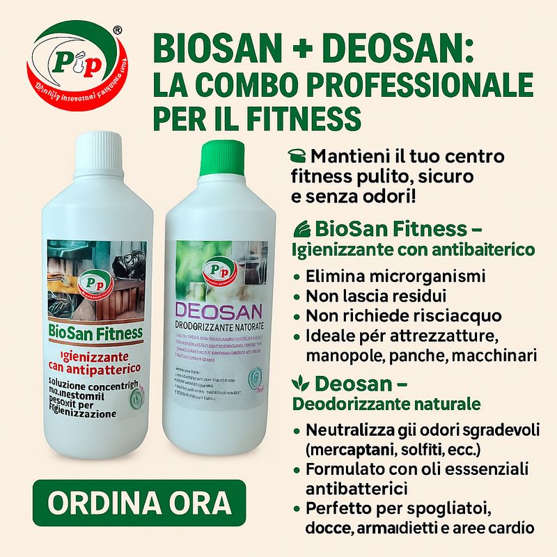 Pip Combo Fitness Duo Mini: BioSan Fitness FL.LT.1+ Deosan FL.LT.1 + 2 vaporizzatori