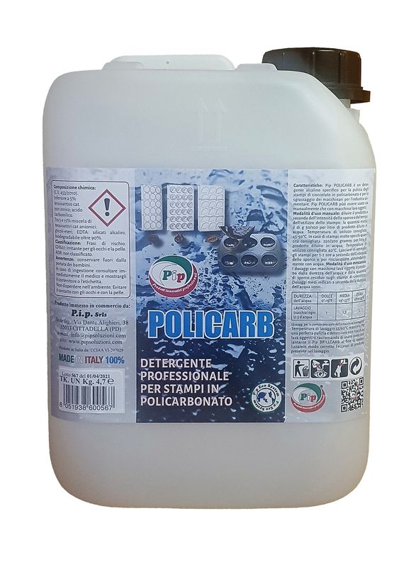Pip Policarb Detergente professionale per stampi in policarbonato TK UN LT.5