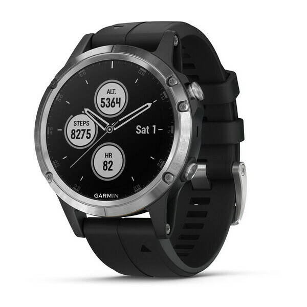 Garmin Fenix 5 Plus Silver con Black Band
