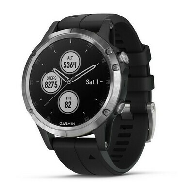 Garmin Fenix 5 Plus Silver con Black Band