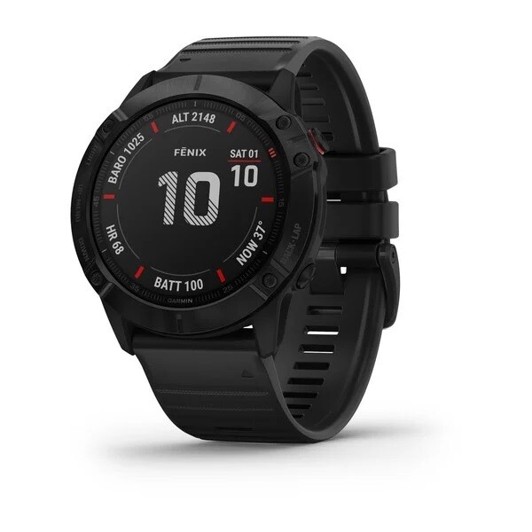 Garmin Fenix 6X - PRO, Lunetta Black con Black Band