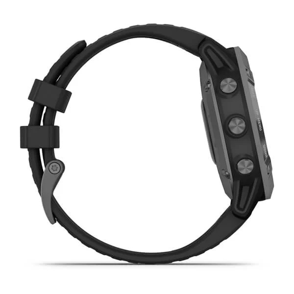 Garmin Fenix 6 - Pro - Solar Edition - Slate grey con cinturino Black Garmin Fenix 6 - Pro - Solar Edition - Slate grey con cinturino Black