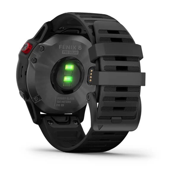 Garmin Fenix 6 - Pro - Solar Edition - Slate grey con cinturino Black Garmin Fenix 6 - Pro - Solar Edition - Slate grey con cinturino Black
