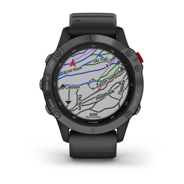 Garmin Fenix 6 - Pro - Solar Edition - Slate grey con cinturino Black Garmin Fenix 6 - Pro - Solar Edition - Slate grey con cinturino Black