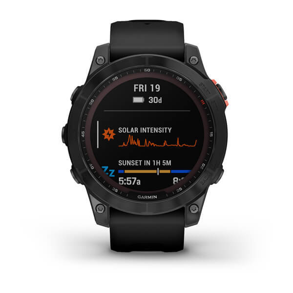 Garmin Fenix 7 Solar Slate grey con cinturino Black Garmin Fenix 7 Solar Slate grey con cinturino Black
