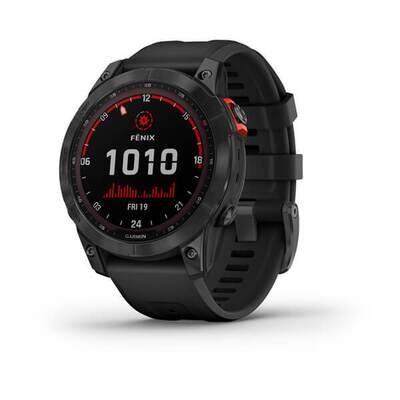 Garmin Fenix 7 Solar Slate grey con cinturino Black 010-02540-11