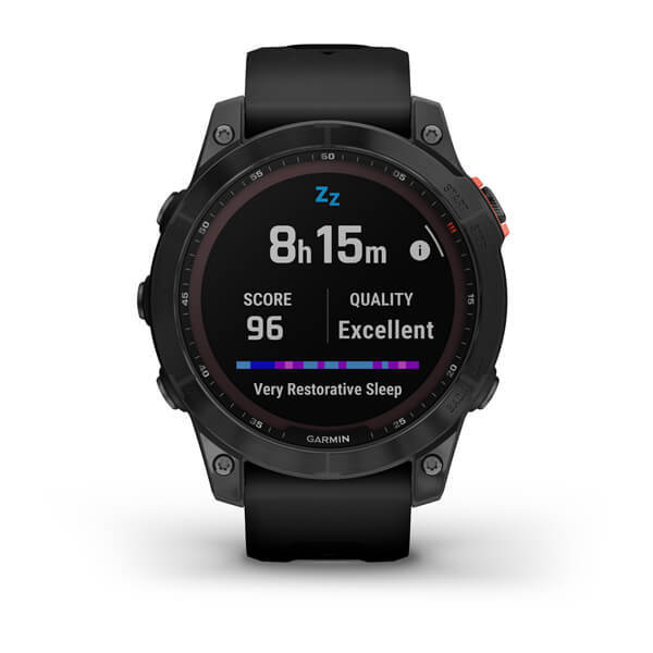 Garmin Fenix 7 Solar Slate grey con cinturino Black Garmin Fenix 7 Solar Slate grey con cinturino Black