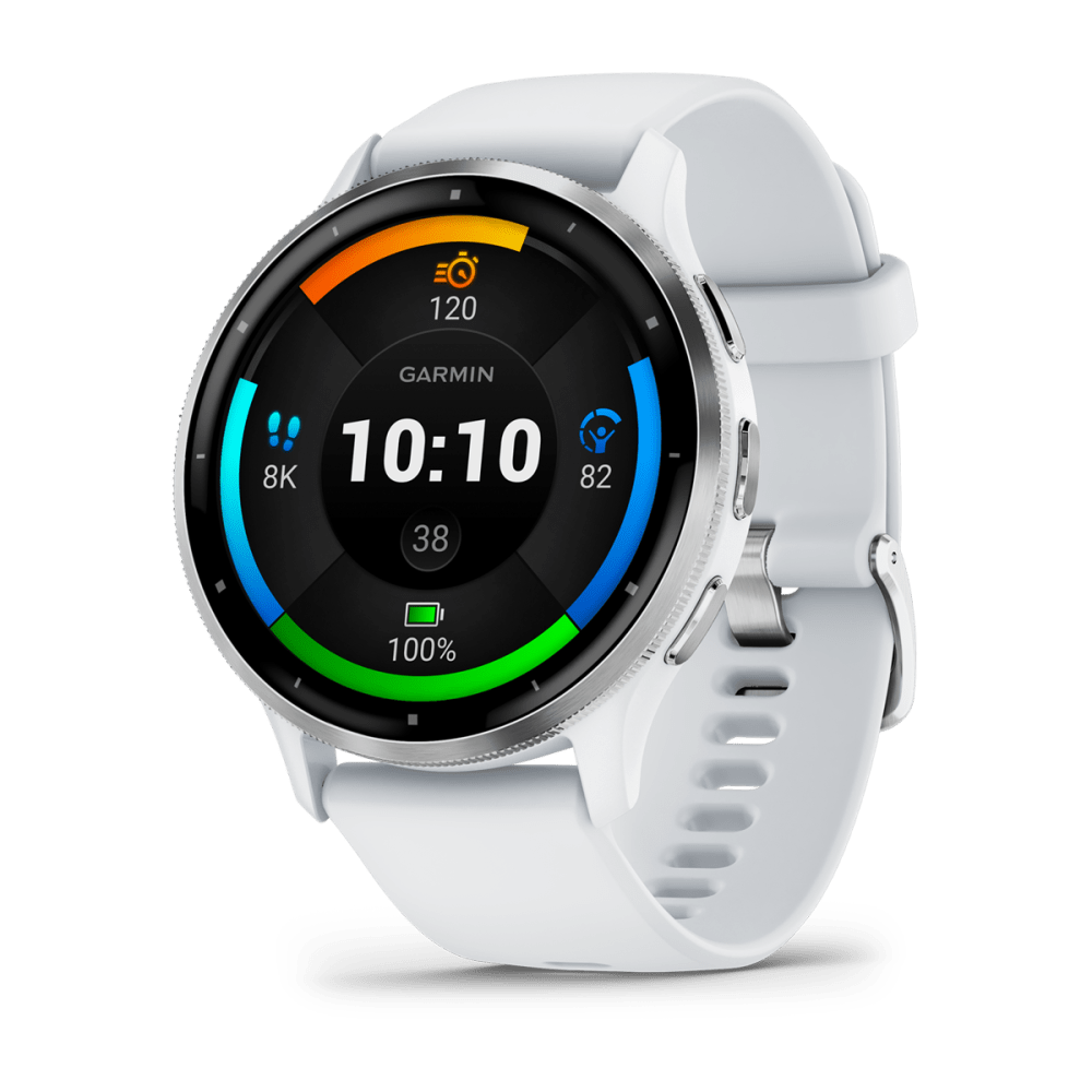 Garmin Venu® 3 Whitestone &amp; Silver con cinturino in silicone
