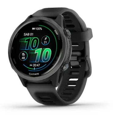 Forerunner® 570 - 42mm Slate Grey Aluminum con cinturino Translucent Black/Black