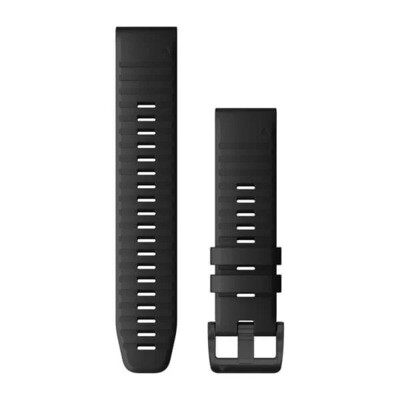 Garmin Cinturini e bracciali QuickFit® 22 Silicone, Nero Garmin Cinturini e bracciali QuickFit® 22 Silicone, Nero
