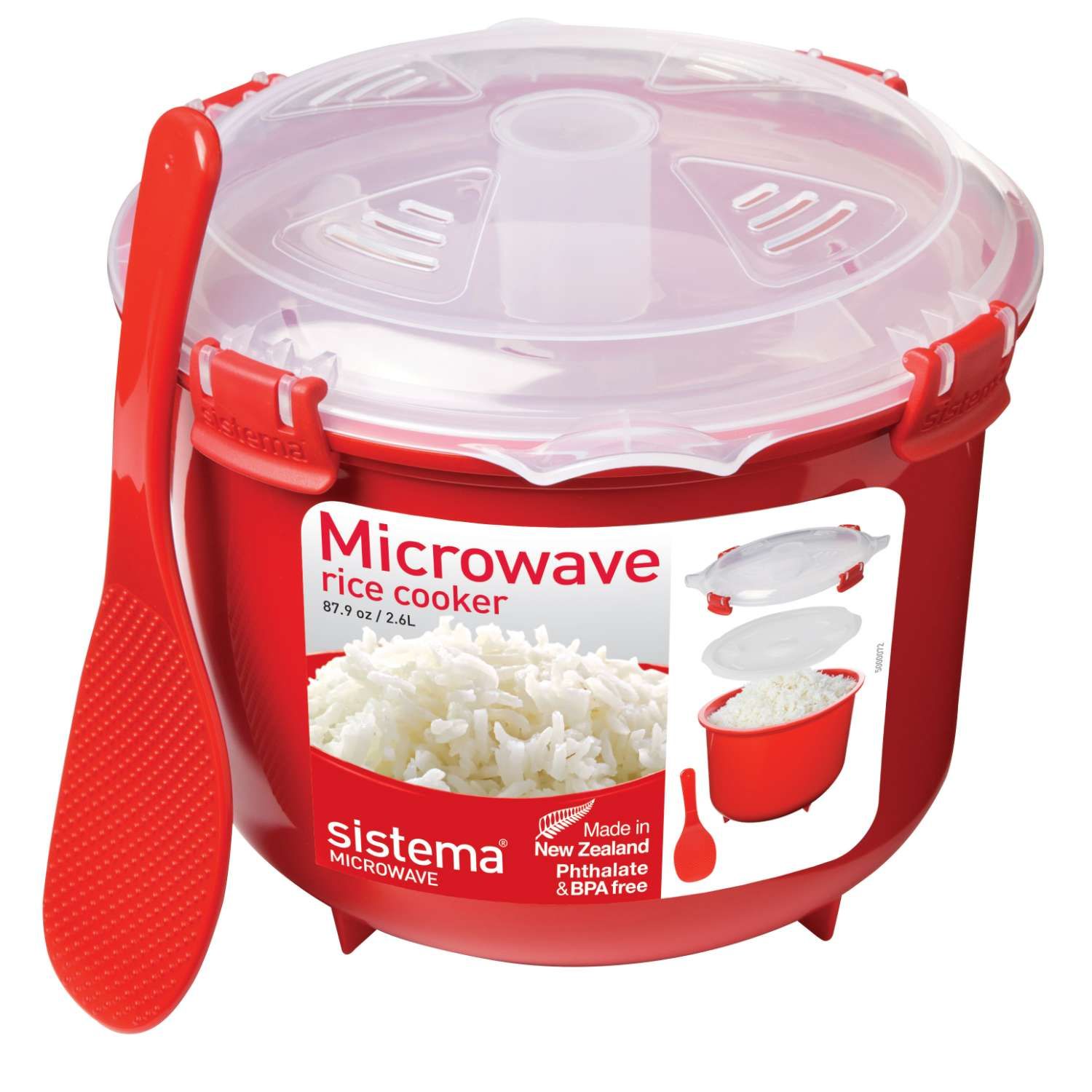 Rice Cooker Microwave Σκεύος Μαγειρέματος 2.6L