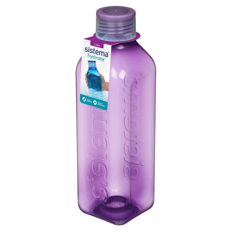 Square Bottle Μπουκάλι Misty Purple 1L