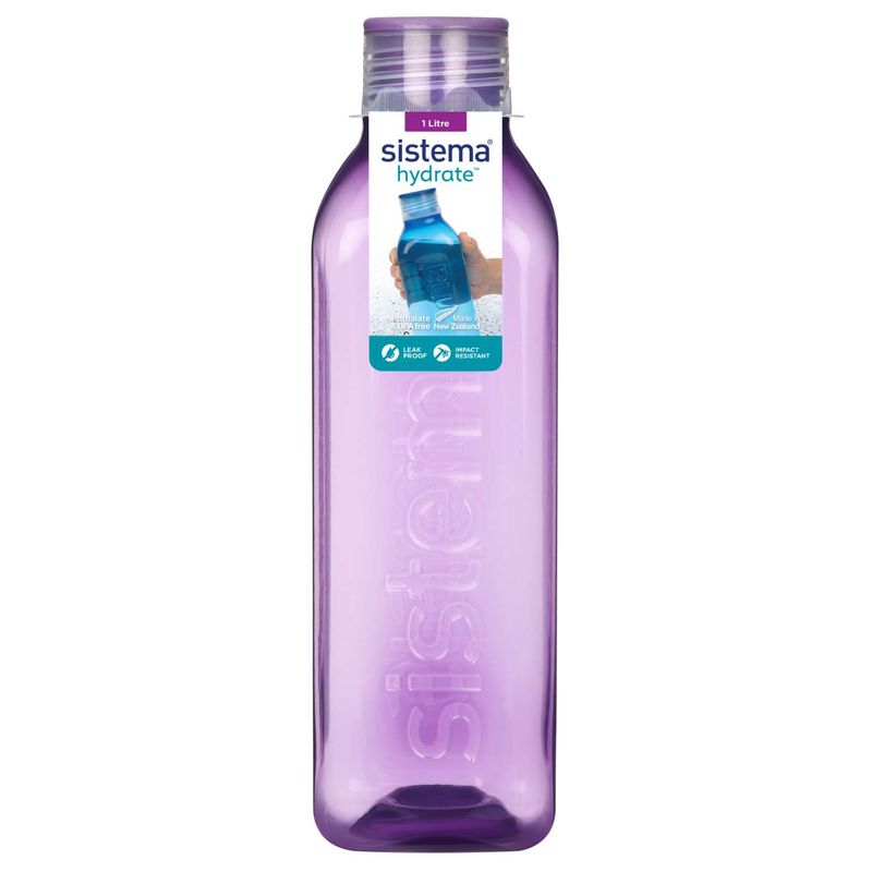 Square Bottle Μπουκάλι Misty Purple 1L
