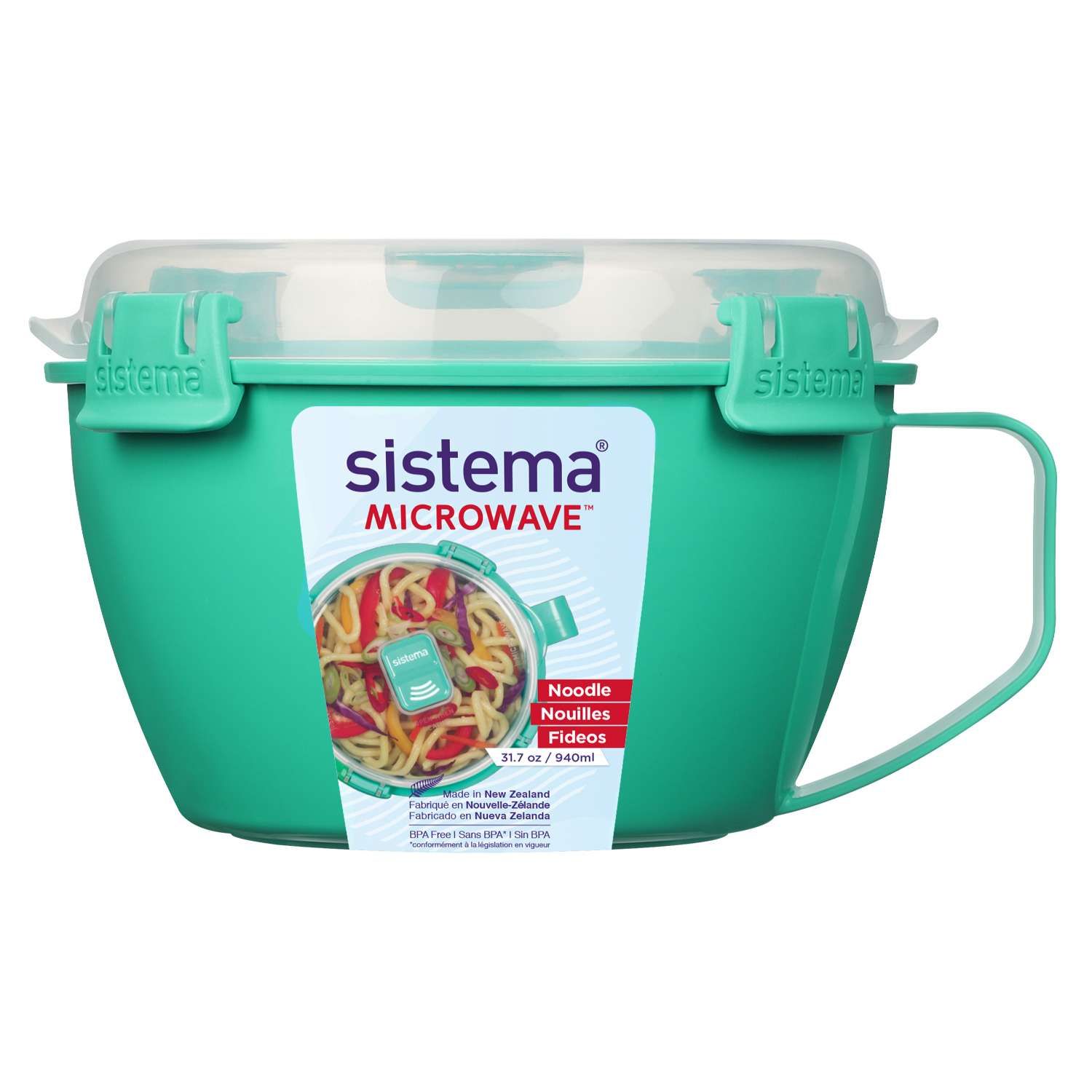 Noodle Bowl Microwave Μπολ Ζυμαρικών Minty Teal 940ml
